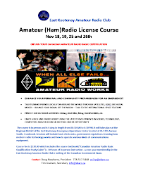 Amateur Radio Course flyer